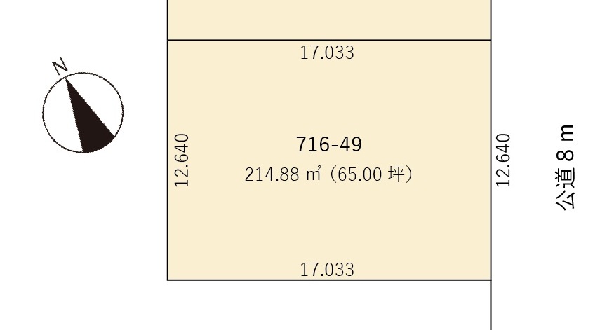 千歳市信濃1丁目716-49(65.00坪)