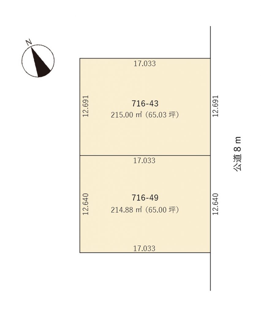 千歳市信濃1丁目716-43(65.03坪)