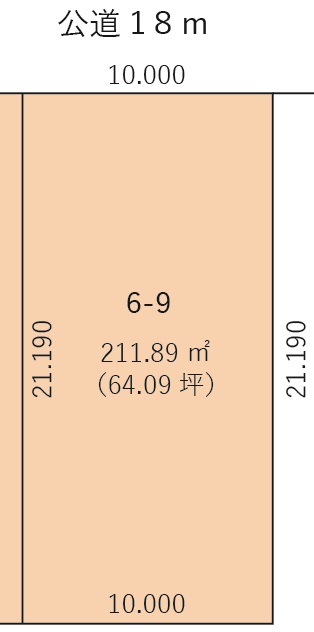 千歳市桂木6丁目6-9(64.09坪)