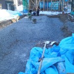 根掘り工事中