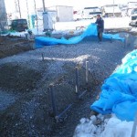 根掘り工事中