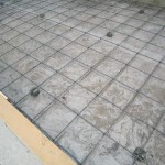 土間鉄筋工事中
