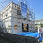 外壁工事中