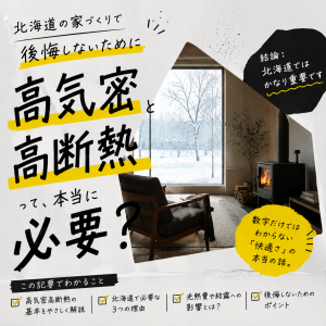 高気密高断熱って本当に必要？北海道で後悔しない家づくりの考え方